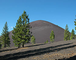 Cinder cone near Mt Lassen