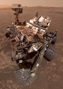 A selfie of the Mars rover 