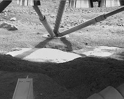 Is there ice on Mars? Images Mars under the Phoenix lander seem to show ice