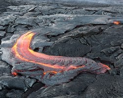 Lava flow in Hawaii