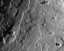 Lava flows on the moon