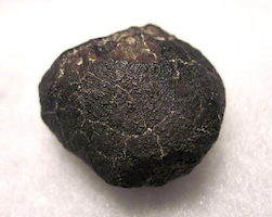 Meteorite with fusion crust