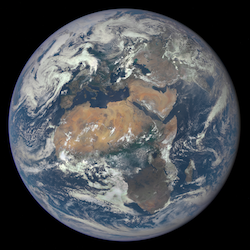 Image of the Earth from the NASA DSCOVR satellite