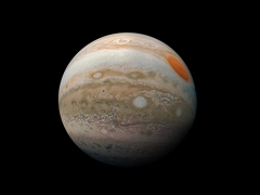 Picture of Jupiter, showing its red spot