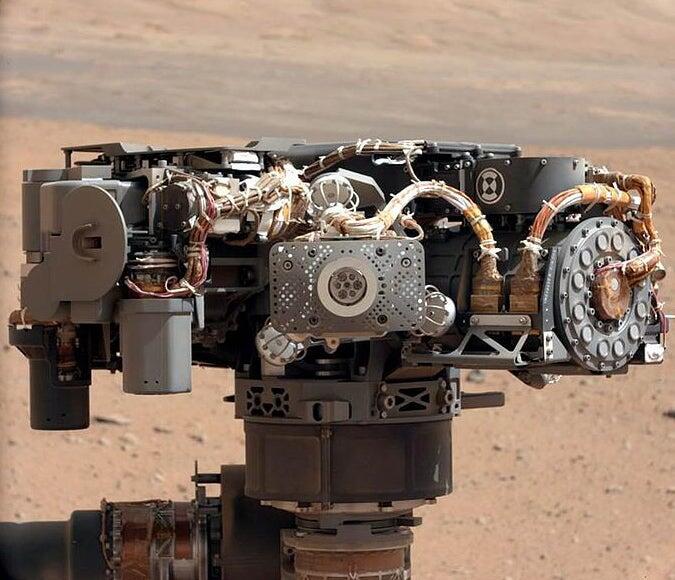 Part of the Mars Curiosity rover