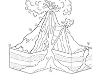 Volcano Anatomy Diagram and Worksheet