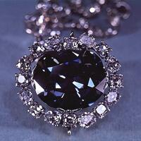 The Hope Diamond, one of the largest blue diamonds ever found