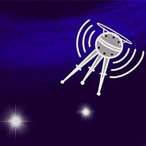 Radio satellite cartoon